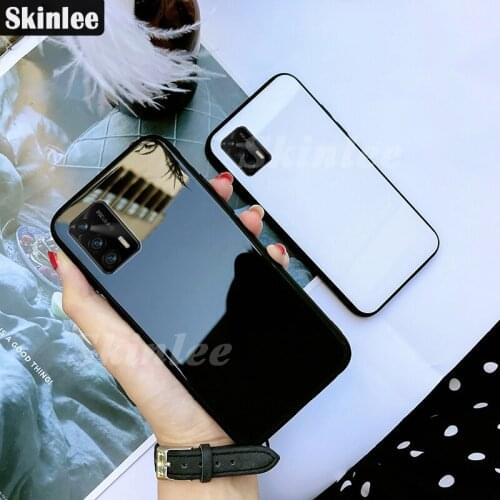 Skinlee Case For Realme GT 5G Tempered Glass With Soft TPU Frame Shockproof Phone Cover For Realme GT Case