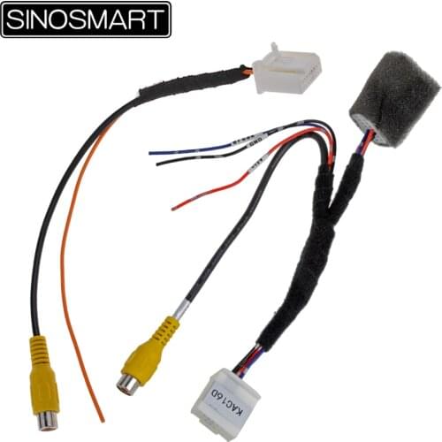 SINOSMART C16 Connection Cable for Hyundai ix25 / KIA K4 Reversing Camera to OEM Monitor without Damaging the Car Wiring