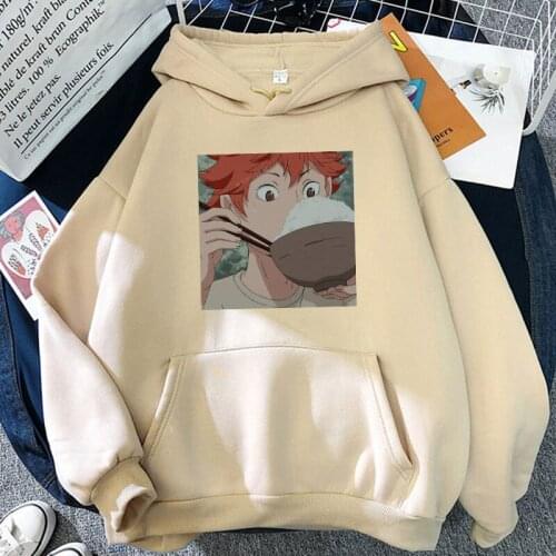 Japanese Anime Cartoon Haikyuu Shoyo Hinata Printing Hoodies Sweatshirts Men/women Volleyball Junior Hoody Unisex Harajuku Tops