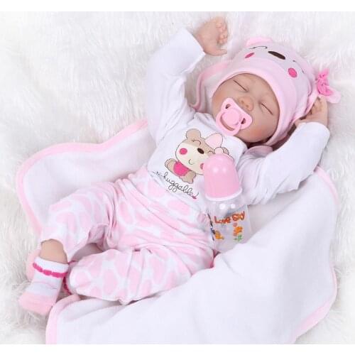 Top Reborn Baby Doll NPK hot style authentic imitationd soft silicone cute realistic hot creative personality gift