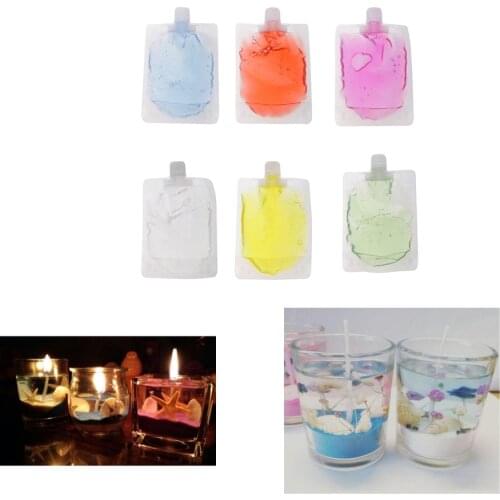 100g Jelly Wax Candles Handmade DIY Material Transparent Gel Candles Craft Gift Making Supplies Skin Packing