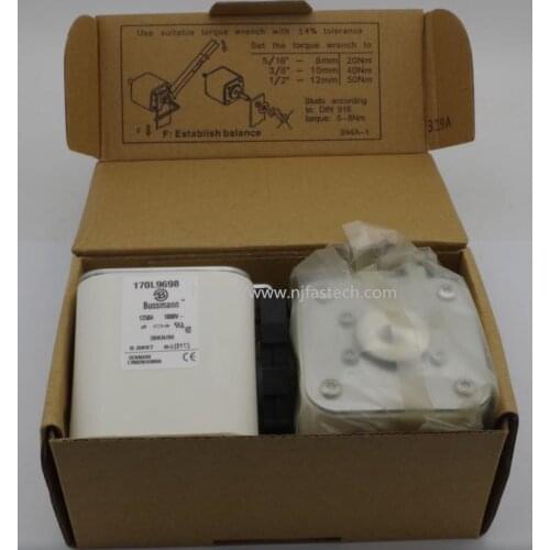 1250A 1000V 170L9698 High-speed square body fuse link fuse power