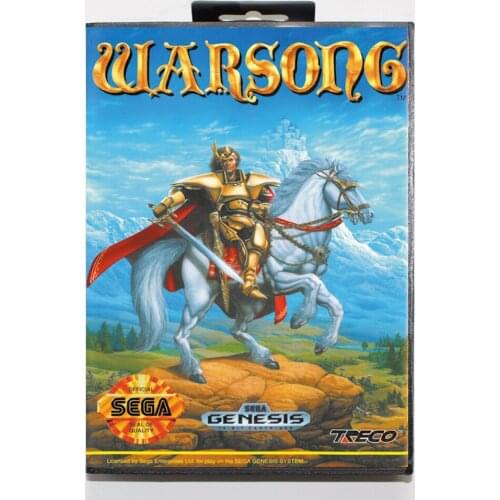 Warsong with Retail Box 16bit MD Game Card For Sega Mega Drive/ Genesis
