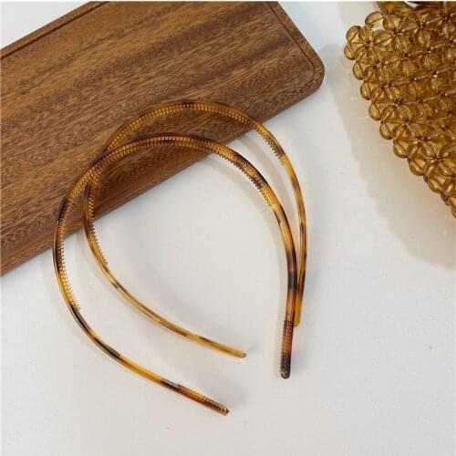 Fashion Tortoiseshell Hair Band for Women Vintage Acrylic Press Headband