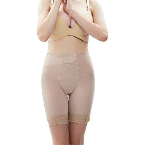 Women Seamless High Waist Safety Pants Corset Slimming Lift Buttocks Seamless Body Shaper Underwear Lace Waist Safety Shorts