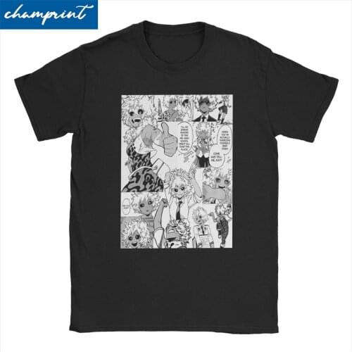 Mina Manga T-Shirts Men Women Boku No My Hero Academia Pinky Ashido Mina Cotton Tees Round Collar Short Sleeve T Shirt Gift Tops