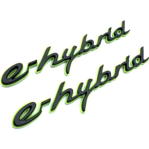 2pcsxPlastic Vehicle Stickers Emblem Badge For E-hybrid