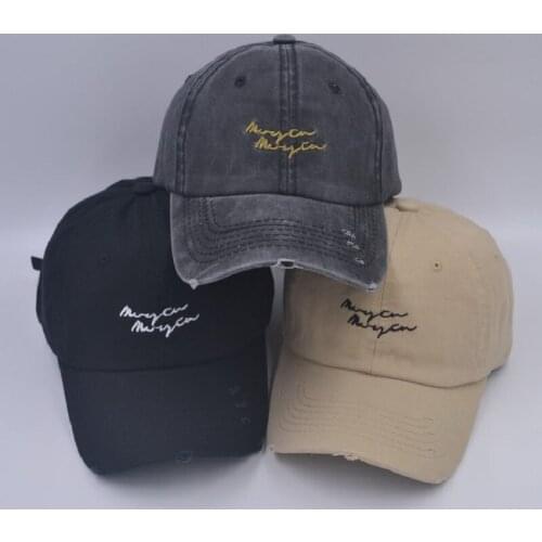 2021 High Quality Washed Cotton Damage Baseball Cap Motor Snapback Hat Hip Hop Dad Hats For Men Women Grinding Multicolor Bone