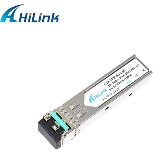Free Shipping! Dual LC 1.25G 1530nm 80km CWDM SFP Transceiver with DOM Function
