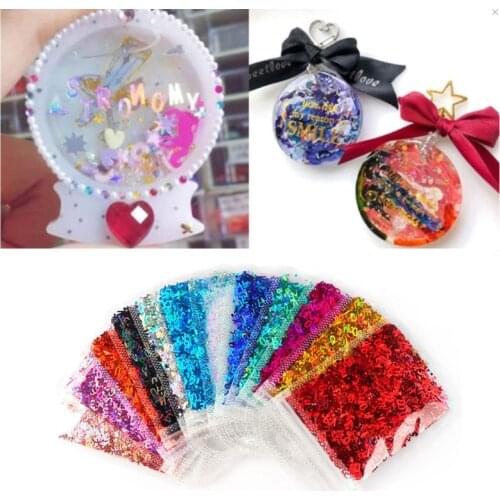 English Letters Glitter Sequins Flakes Resin UV Epoxy Mold Fillings Nail Art Decorations for DIY Crafts Jewelry Making