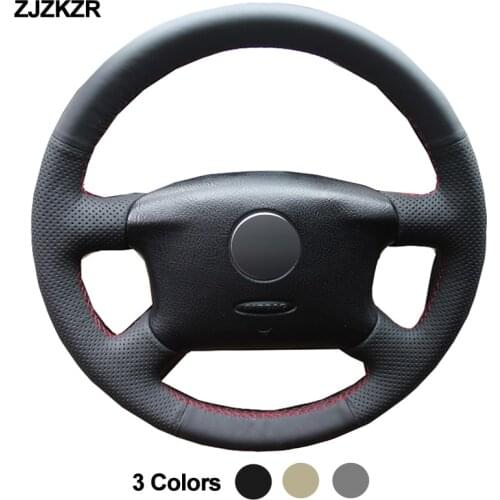 Car Auto Steering-Wheel Cover For Volkswagen VW Passat B5 1996 1997-2005 Golf 4 1998 1999 2000 2001 2002 2003 2004 Seat Alhambra