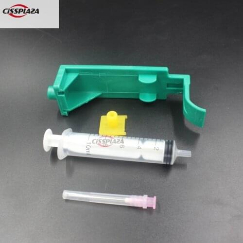 CISSPLAZA Ink cartridge compatible for HP 51645 6615 51640 240 45/15 51640/51645/6615/240/45/15 with syringe needle refill tool