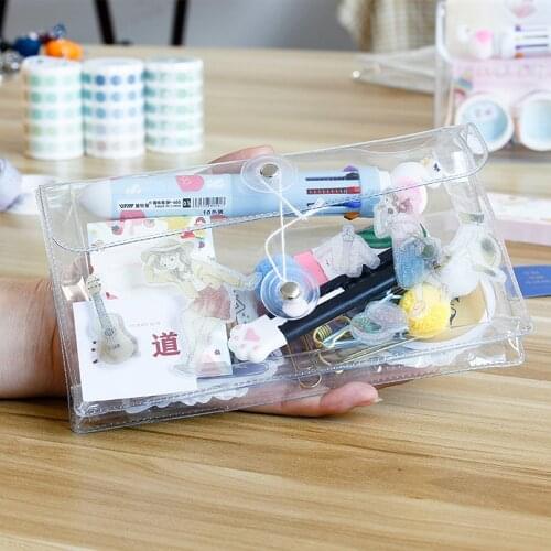 DDAYUP Transparent Pencil Cases