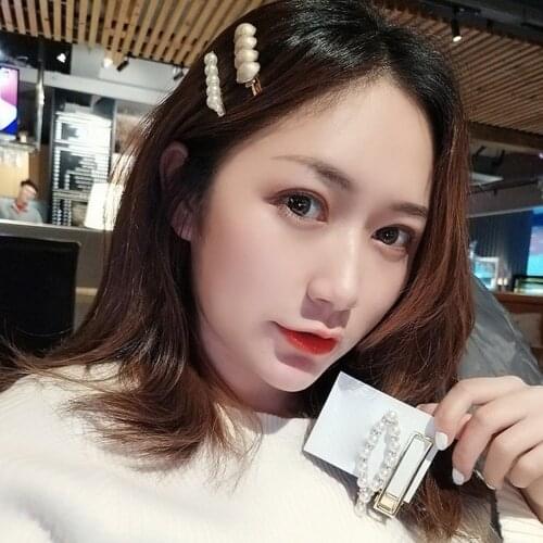 Women Girls Elegant Pearls Hair Clips Sweet Headwear Hair Ornament Hairpins Barrettes Headband Hair Accessories