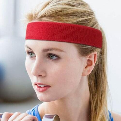 1pc Sports Headband Sweatband Unisex Elastic Sweat Towel Head Hair Band Fitness Basketball Running Women Yoga Hair Bands