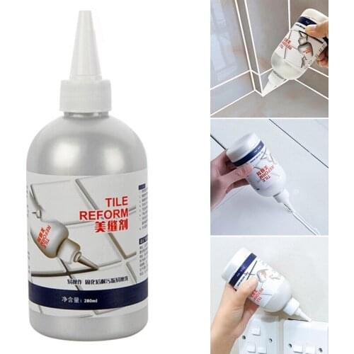 280ml Ceramic Tile Gap Grout Sealant Aide Repair Seam Filling Reform Wall Glue Home Floor Ceramic Construction Tool