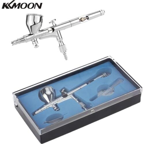 KKmoon 0.2mm 9cc Gravity Feed Dual Action Airbrush Set for Art Painting Tattoo Manicure Paint Hobby Spray Model Nail Tool