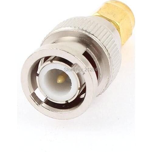 BNC Male to SMA Male MM Straight Type Adapter Coaxial Cable Connector