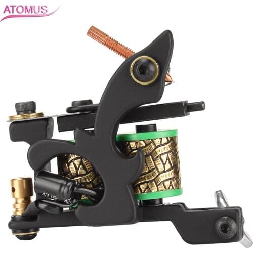 Wire Cutting 8 Wrap Coils Tattoo Machine Gun Professional For Lining Liner Shadind Steel Tattoos Supplies Permanent Makeup
