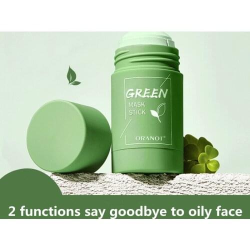 Mask Cleansing Stick Green Tea Cleansing Oil Control Anti-Acne AEggplant Remove Blackhead Face Purifying Mud Mask Whitening Mask