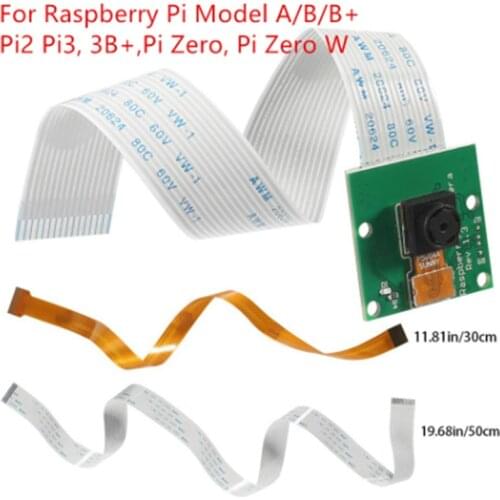 Aokin Raspberry Pi Camera Module 5MP 1080p OV5647 Sensor Video Camera for Raspberry Pi Model A/B/B+ Pi 2 3 3B+ Pi Zero W Flex Ca