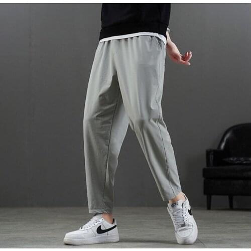 2020 Men Casual Sweatpant Fashion Joggers Trousers Solid Color Mens Hip Hop Joggers Fitness Pants Gym Sportwear