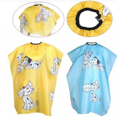 1PC Hairdressing Cape Cartoon Dog Kid Dressing Cape Salon Cover Barber Hairdresser Waterproof Hair Cut Cloth