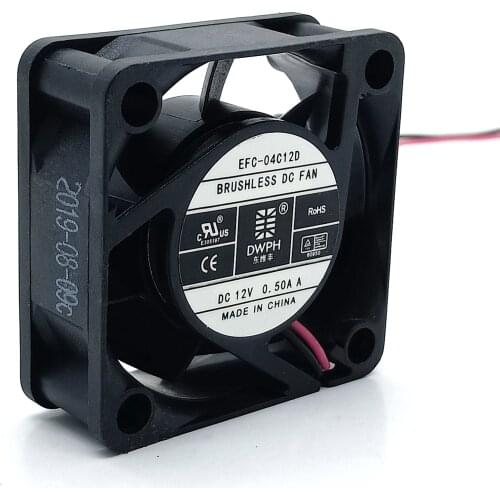 New EFC-04C12D 4015 12V Two-Wire Inverter Chassis Cooling Fan Wind 0.50a