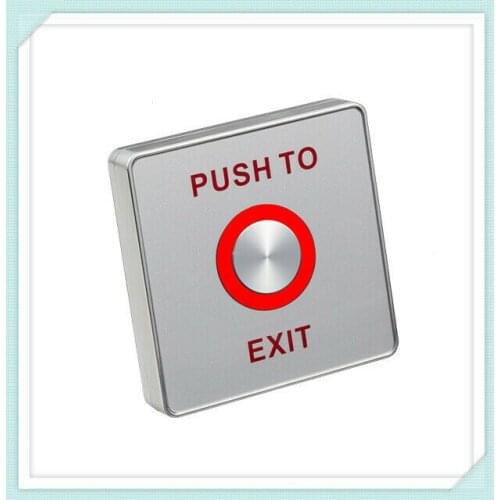 IP65 Piezoelectric Push Release Out Unlock Exit Button Switch Sensor W/LED Light