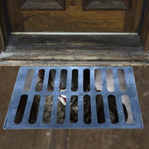 Funny Horror Entrance Door Mat Halloween Decoration Doormat Non-Slip Door Mat Entrance Print Door Mats Rug Floor Mats Home Decor