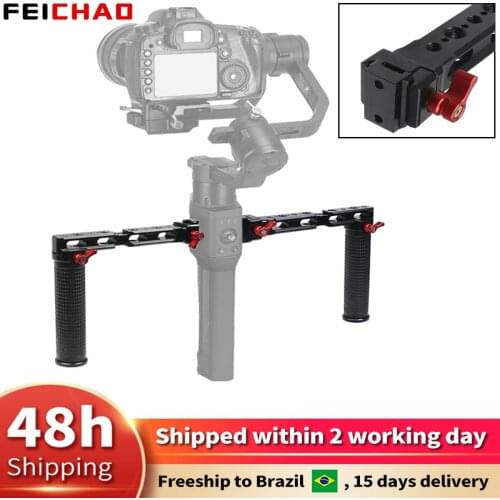 For DJI Ronin S SC Handheld Gimbal Extension Side Handgrip Quick Release Knob Lock Mount Dual Handle Grip Stabilizer Bracket Kit