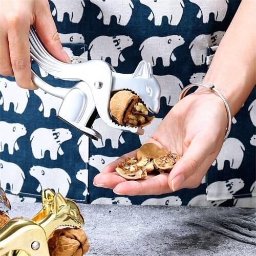 Zinc Alloy Squirrel Shaped Nut Opener Pecan Almond Nuts Nutcracker Walnut Sheller Multifunction Gadgets Tool Kitchen Accessories