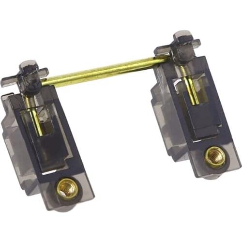LX9B Screw-in Keyboard Stabilizers Gray Transparent Yellow Gold Plated Satellite Axis with Special Design No Dropping Wire