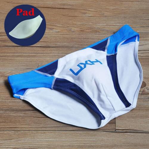 2020 New Push Up Mens Swim Briefs Penis Pad Sexy Swimwear Swimming Trunks Beach Swimsuit Bikini Bathing Suit Gay Shorts Desmiit