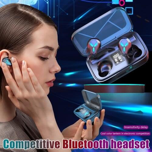 TWS Wireless Earphones 9D Stereo LED Display Earbuds Noise canceling Music Sports Bluetooth Headse Wireless headphones For Phone