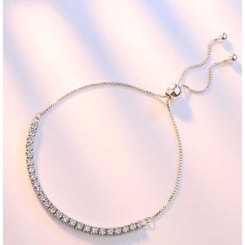 Trandy Zircon crystal bracelet Womens Elegant Temperament Style Bracelet For Womens Gift