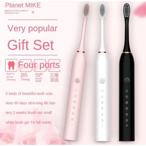 Toothbrush Sonic Face Electric Replacement Brush Teeth Cross Action Soocas Soft Six Smart Vibration USB Plug-in Is Waterproof