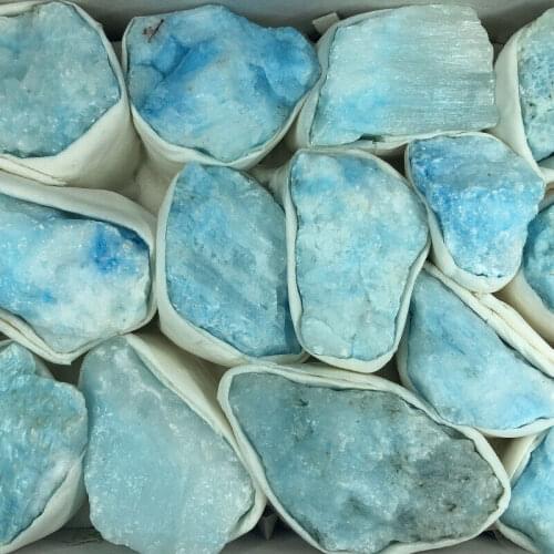 1PC Quartz Crystal Blue Vein Aragonite Mineral Reiki Decoration Specimen Random Stones and Crystals