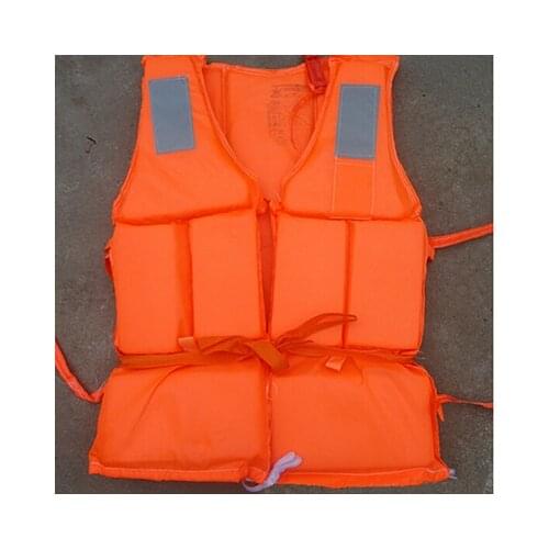 1PC Orange Useful Prevention Flood Adult Foam Swimming Life Jacket Vest + Whistle