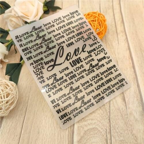 10.6*14.5CM Plastic Love Template Easter Wreath Craft Card Making Paper Card Album Wedding Decoration Embossing Folders