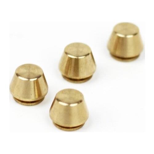 XUNZHE 10pcs Luggage Leather metal Craft Solid Screw Nail Rivet 6*10mm Double Round feet nail /strap Rivets Copper great quality