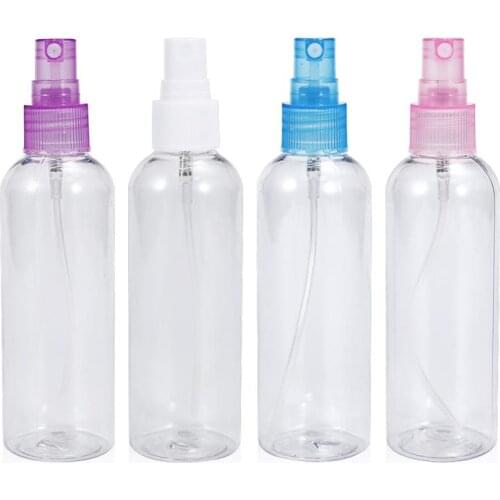 2PCS 100ml Portable Transparent Empty Sprayer Bottle Perfume Container Refillable Makeup Liquid Oil Organizer Bottles Storage