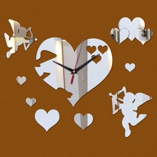 2019 Acrylic Mirror wall stickers watch clocks home decoration clock Quartz Living Room Modern 3d free new rushed shipping