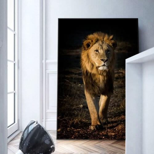 Africa Lion Wild Animals Art Canvas Painting Posters and Prints Modern Cuadros Wall Art Pictures For Living Room Home Decor