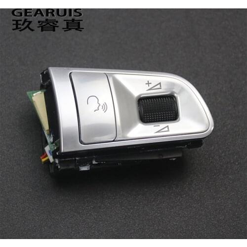 Car styling steering wheel switch buttons Trim decoration Frame Covers stickers for Audi A3 8P S3 2003-2012 Interior Accessories