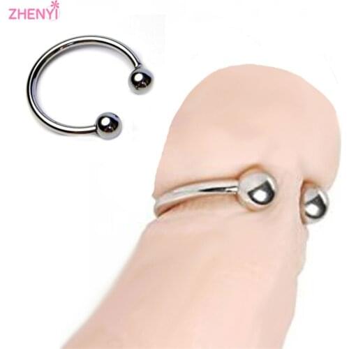 BDSM Male Metal Stainless Steel Penis Cock Ring Top Quality Metal Bondage Ball Scrotum Stretcher Delay Ejaculation Sex Toys
