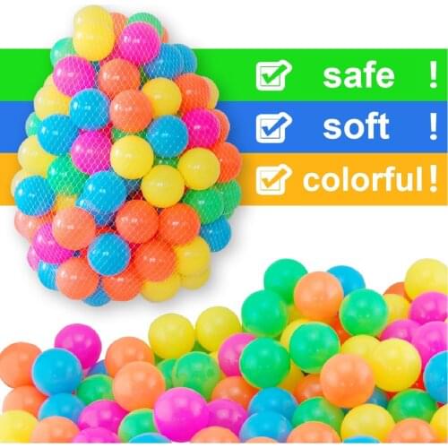 Colorful Ball Water Pool Ocean Ball Soft Plastic Eco-Friendly Water Pool Ocean Wave Ball Pit Toys for Baby Tents Toy