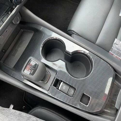 For Nissan Rogue X-Trail T33 2022 2023 Carbon Fiber Gear Shift Panel Cover Car Decoration Trim Interior Accessories Car Styling