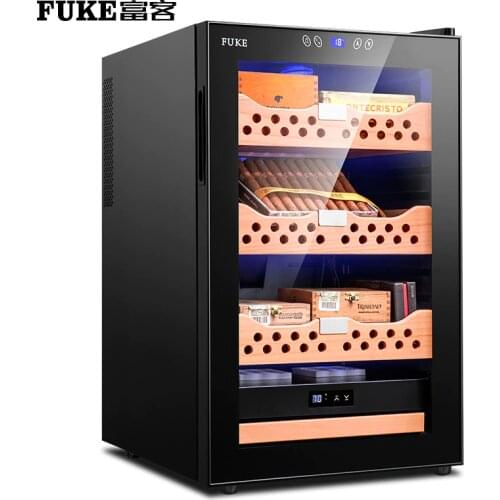 Cigar cabinet humidor led light humidor Cooler Humidor Cabinet Spanish Cedar wood shelf Cigar Cooler FK-68C