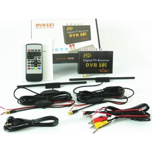 DVB-T2 CAR CAR DVB-T2 Mobile DIGITAL TV TUNER RECEIVER for Russia, Thailand, Columbia, Indonesia, Singapore etc